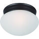 Essentials - 588x 1 Light 7.5 inch Oil Rubbed Bronze Flush Mount Ceiling Light in Frosted