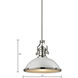 Chadwick 1 Light 17 inch Polished Nickel Pendant Ceiling Light