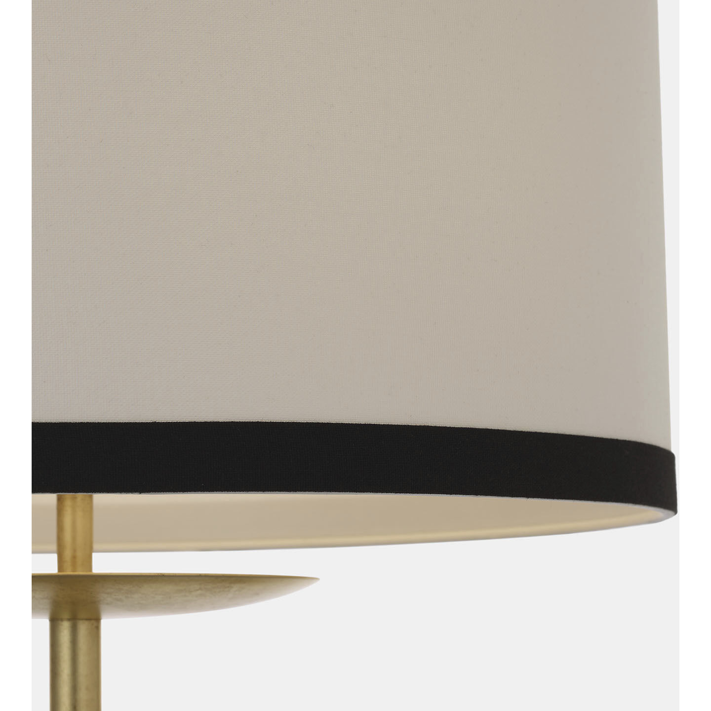 kate spade new york Walker 58 inch 4.6 watt Gild Cordless Floor Lamp Portable Light in Linen with Black Linen Trim