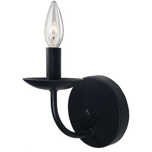 Wrought Iron 1 Light 5 inch Black Wall Sconce Wall Light