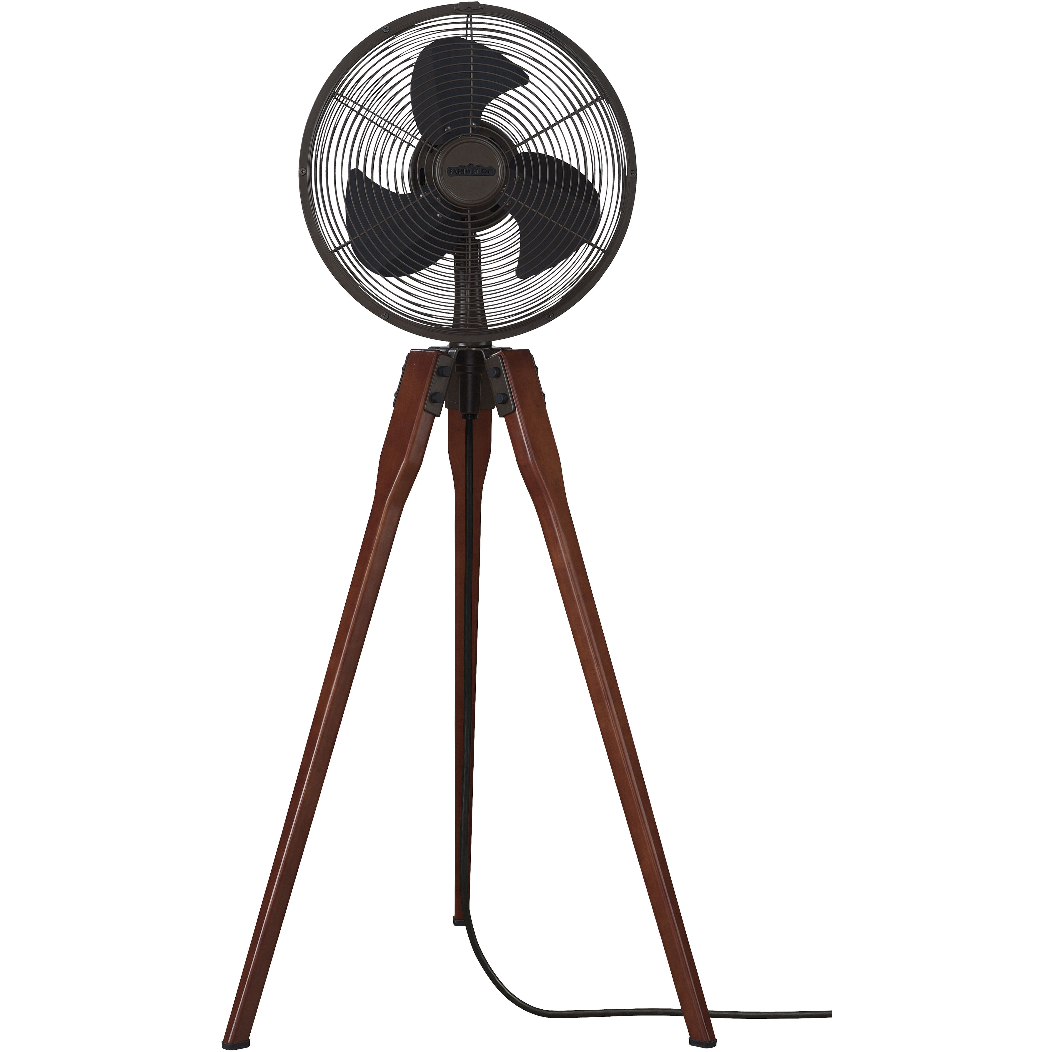 Arden 12 inch Oil-Rubbed Bronze with Black Blades Fan-Porta