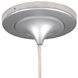 Sirena 1 Light 8 inch Matte Chrome Pendant Ceiling Light