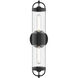 Alora Mood Lancaster 2 Light 21.13 inch Textured Black Outdoor Wall Light