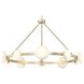 Zill LED 42.13 inch Lily Gold Chandelier Ceiling Light