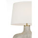 Kelly Wearstler Beton 28.25 inch 15 watt Antiqued White Table Lamp Portable Light, Medium