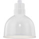 R Series White 10 inch Deep Bowl Shade