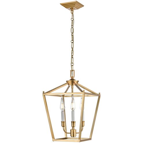 Lundy's Lane 3 Light 11.75 inch Multiple Finishes and Brass Pendant Ceiling Light