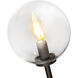 Alora Mood Cassia 1 Light 6 inch Matte Black Bath Vanity Light Wall Light in Clear Glass Shade