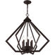 Prism 6 Light 26 inch Bronze Chandelier Ceiling Light