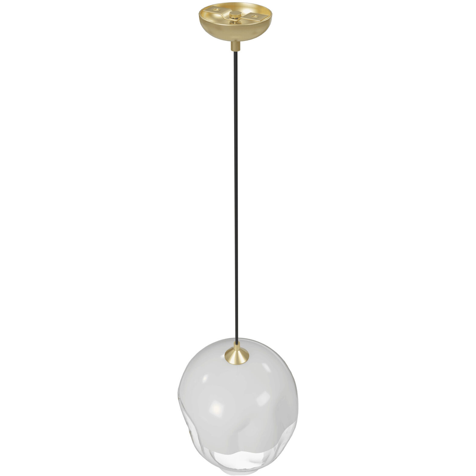 Sonoma Ave. 1 Light 10 inch Brushed Brass Pendant Ceiling Light