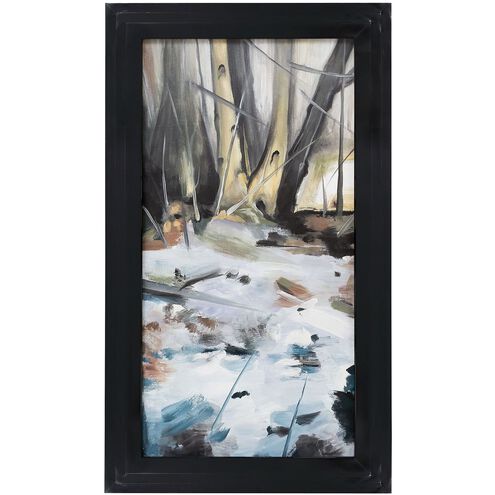 Bank III Gloss Black Framed Wall Art