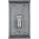 Royster 1 Light 13.75 inch Antique Silver Outdoor Wall Sconce