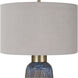 Western Sky 29 inch 150.00 watt Blue-Green with Indigo and Golden Rust Table Lamp Portable Light