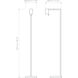 Ascoli 48.31 inch Matte White Interior Floor Light Portable Light
