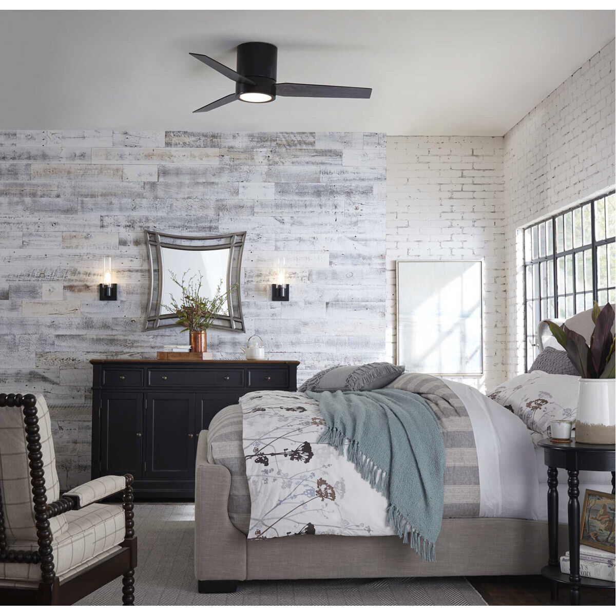 Clarion 1 Light 5 inch Matte Black Bath Vanity Wall Light