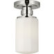 C&M by Chapman & Myers Fairfax 1 Light 4.5 inch Polished Nickel Flush Mount Ceiling Light in LED