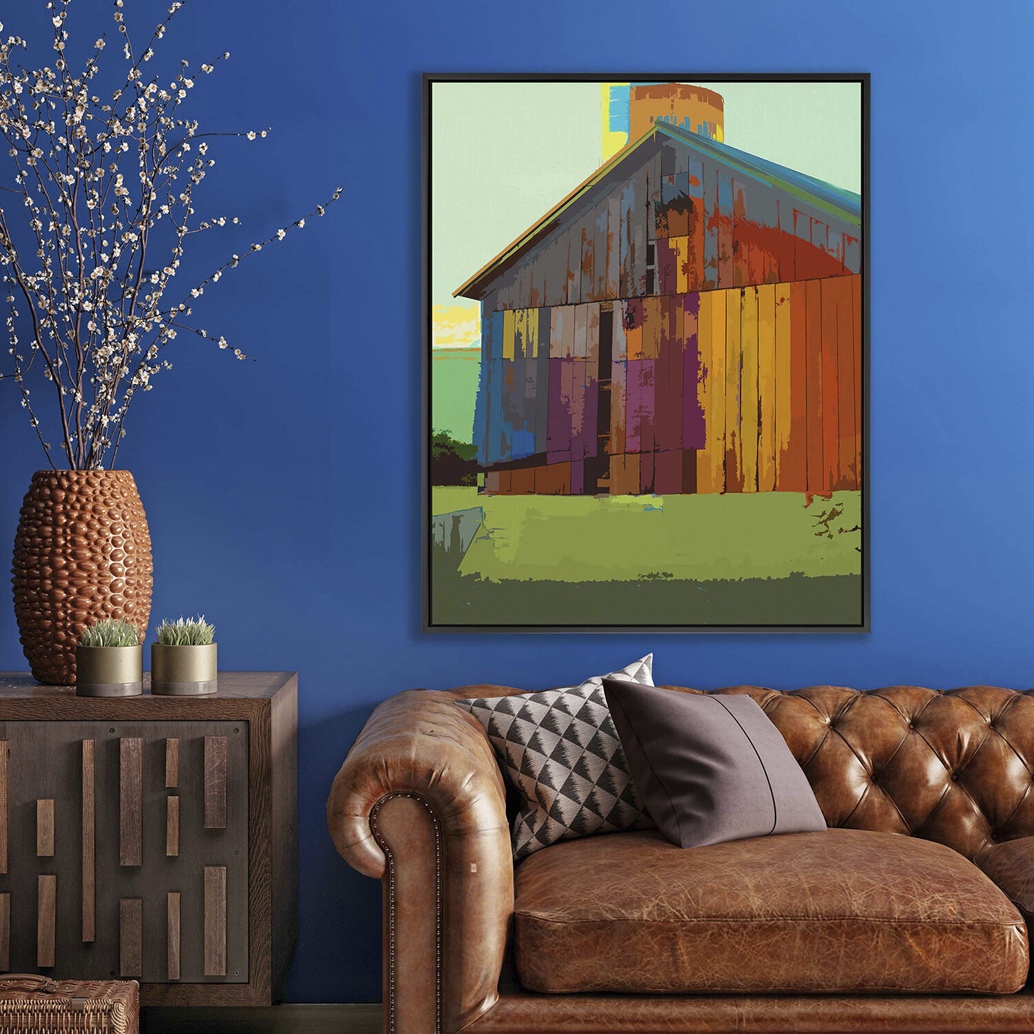 Scenic Multi and Blue and Green and Red Canvas