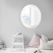 Ellipse 39 X 35 inch Glossy White Wall Mirror