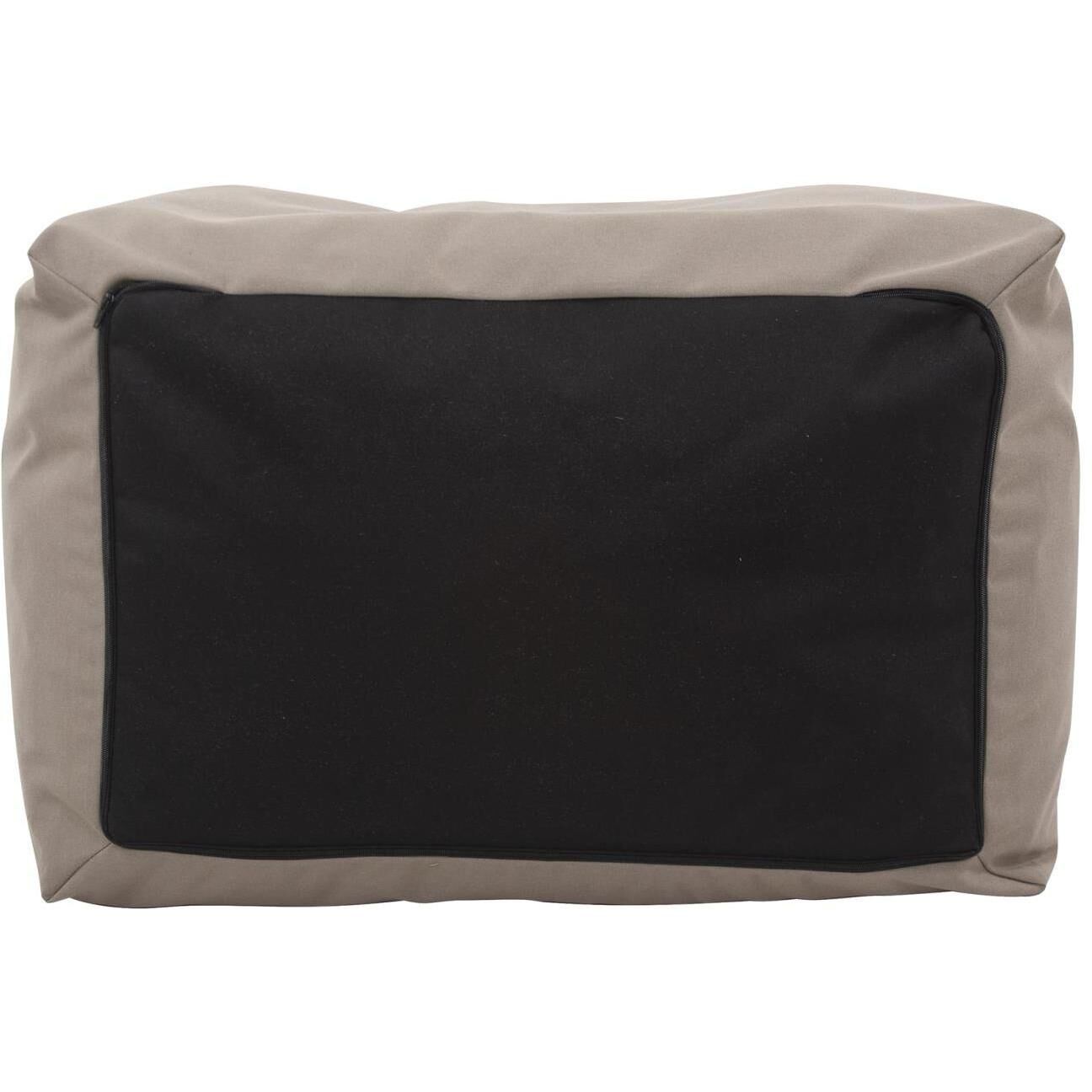 Seascape 18.25 inch Sand Outdoor Pouf Bench