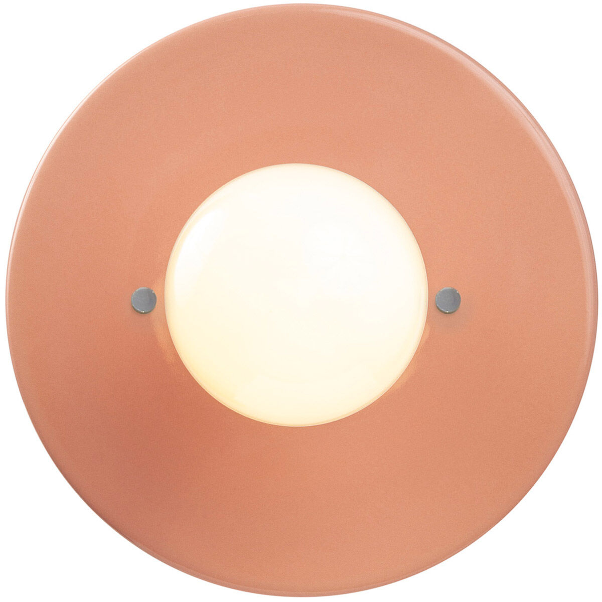 Radiance Collection 1 Light 8 inch Gloss Blush Flush Mount Ceiling Light