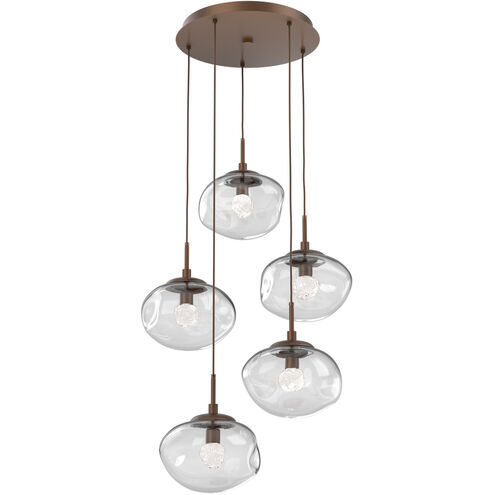 Nova LED LED Burnished Bronze Chandelier Ceiling Light, Round Multi-Pendant