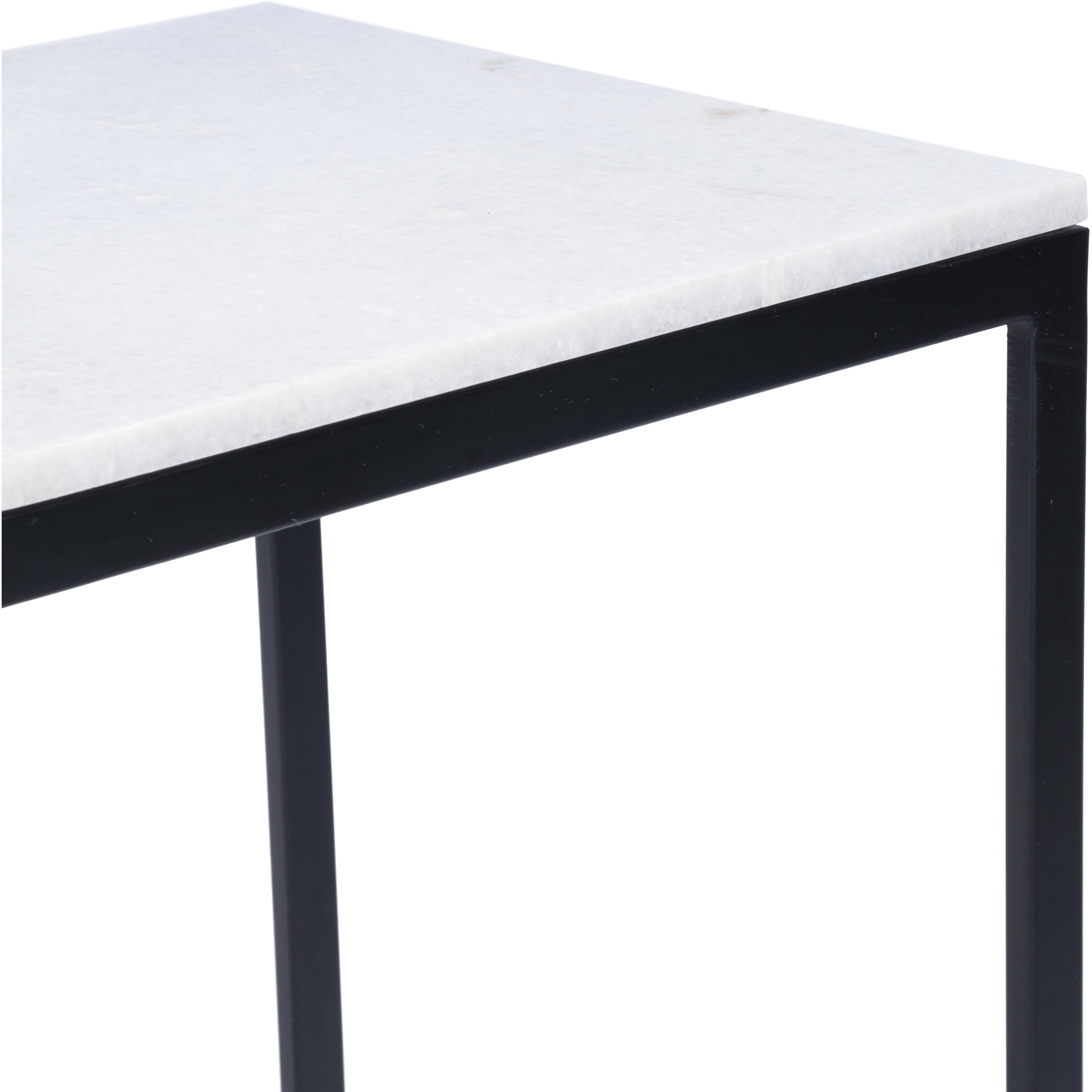 Butler Loft Lawler Black Metal & Marble 24 X 14 inch Black Accent Table