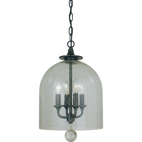 Hannover 4 Light 11 inch Brushed Nickel Mini Chandelier Ceiling Light