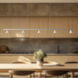Dune Linear Pendant Ceiling Light in Brushed Nickel