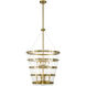 Ventari 8 Light 25 inch Warm Brass Pendant Ceiling Light