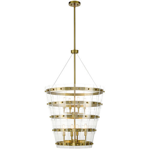 Ventari 8 Light 25 inch Warm Brass Pendant Ceiling Light
