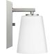 Vertex 1 Light 4.75 inch Brushed Nickel Bath Light Wall Light