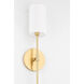 Olivia 1 Light 5 inch Aged Brass ADA Wall Sconce Wall Light