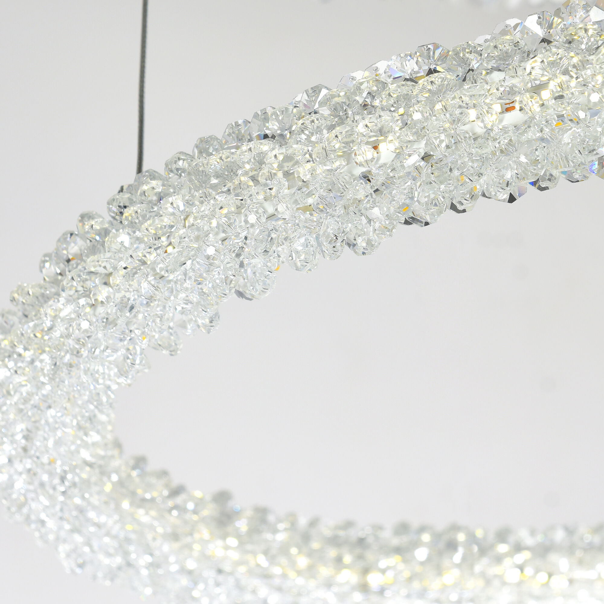 Arielle LED 17 inch Chrome Down Chandelier Ceiling Light