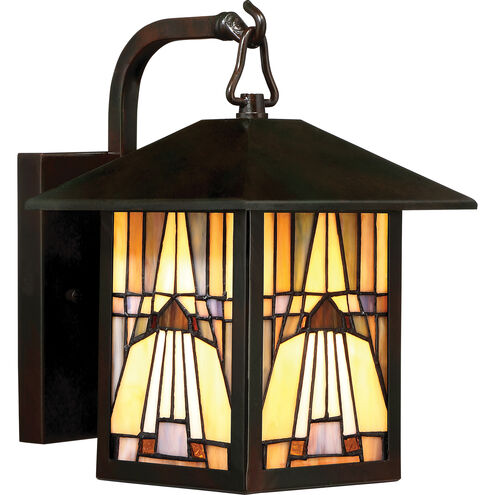 Inglenook 1 Light 11 inch Valiant Bronze Outdoor Wall Lantern, Naturals