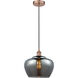 Edison Fenton LED 11 inch Antique Copper Mini Pendant Ceiling Light