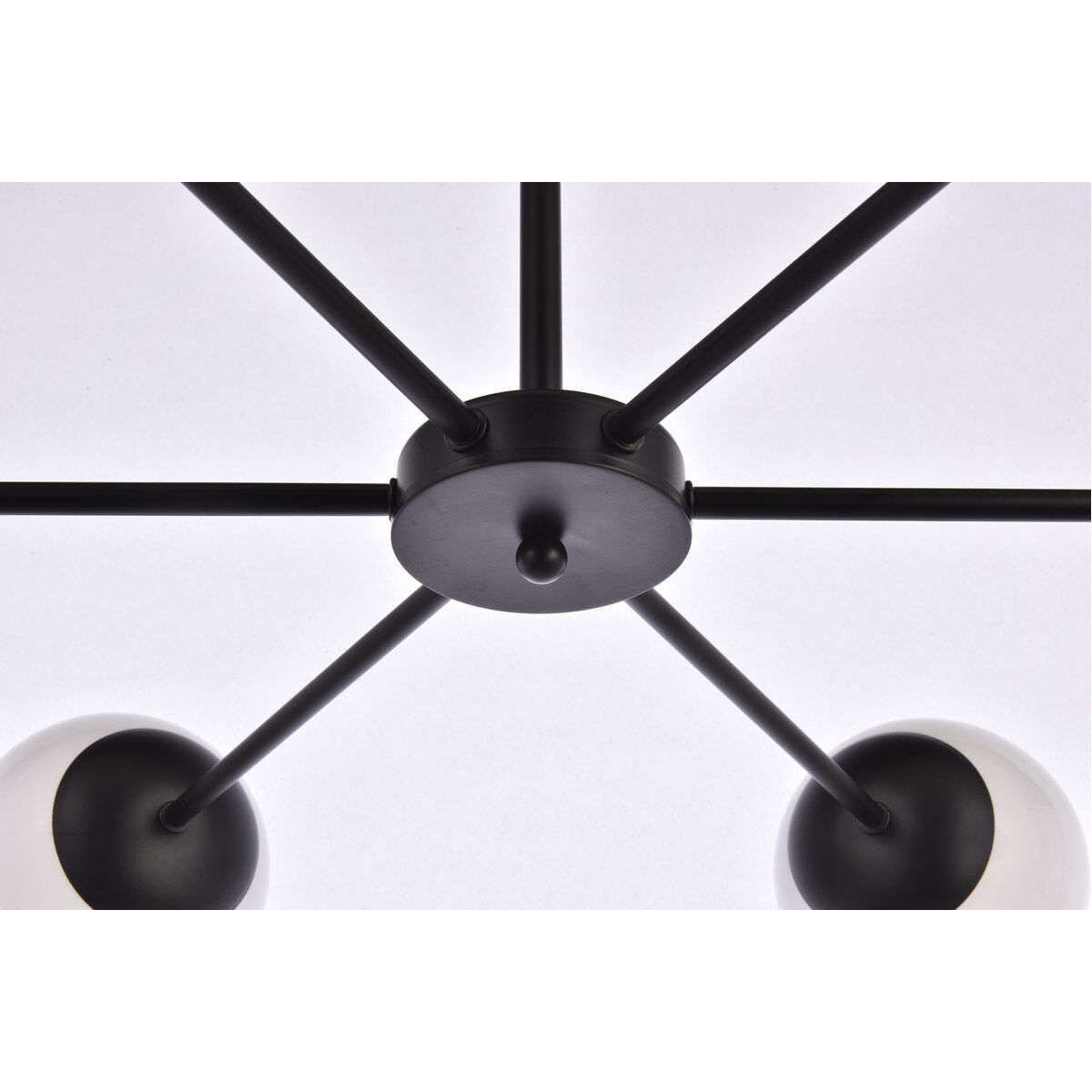 Briggs 6 Light 36 inch Black Pendant Ceiling Light
