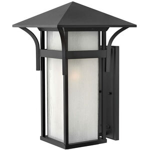 Estate Series Harbor LED 21 inch Satin Black Outdoor Wall Mount Lantern, Extra Large