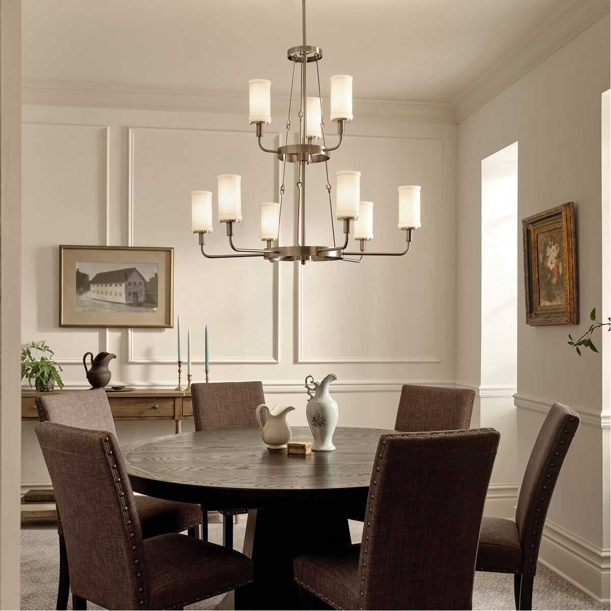 Homestead Vetivene 9 Light 40 inch Classic Pewter Chandelier Ceiling Light, Vetivene