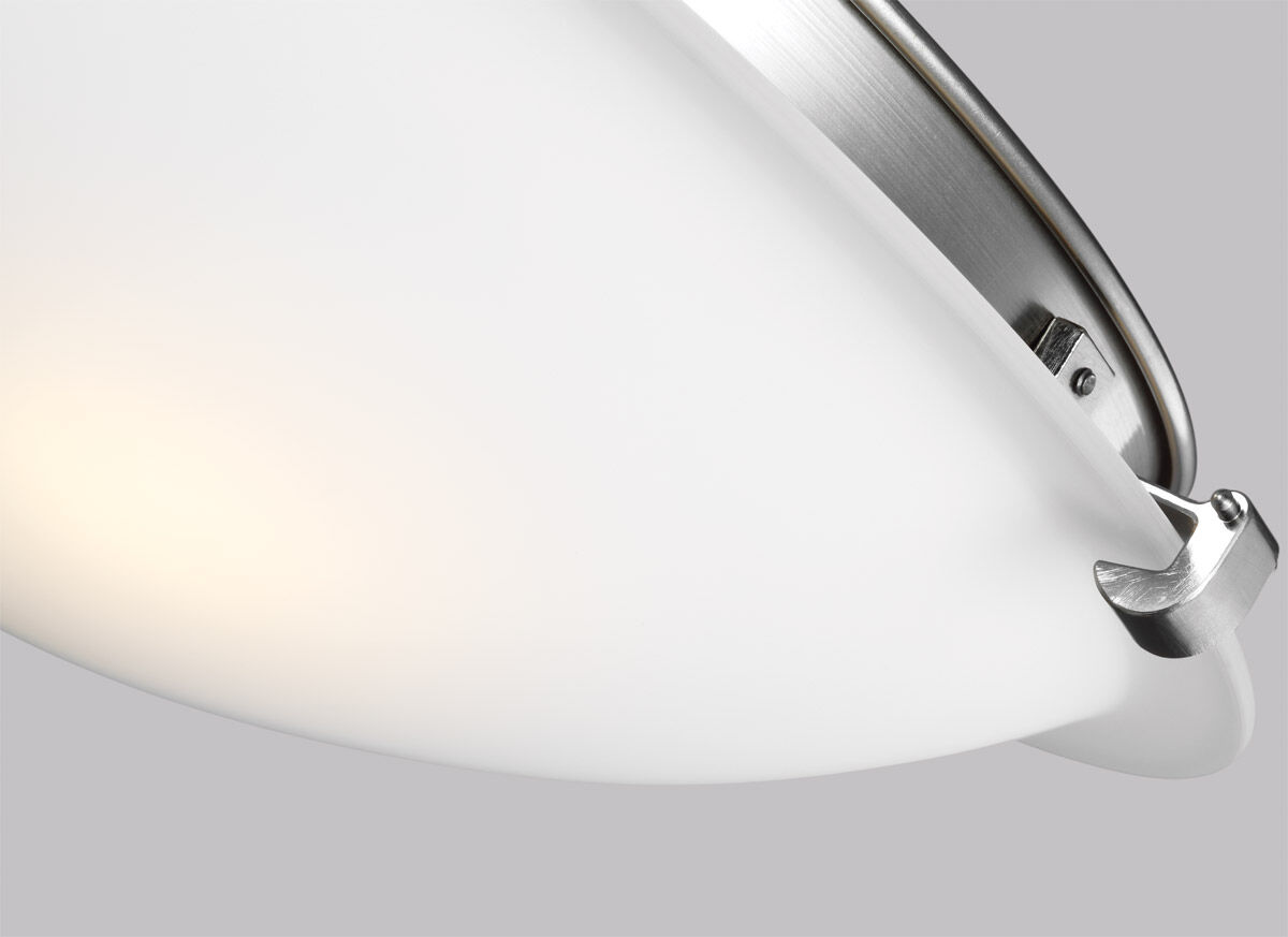 Universal LED Brushed Steel Fan Light Kit
