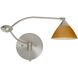 Domi 1WU 20 inch 50 watt Satin Nickel Swing Arm Sconce Wall Light