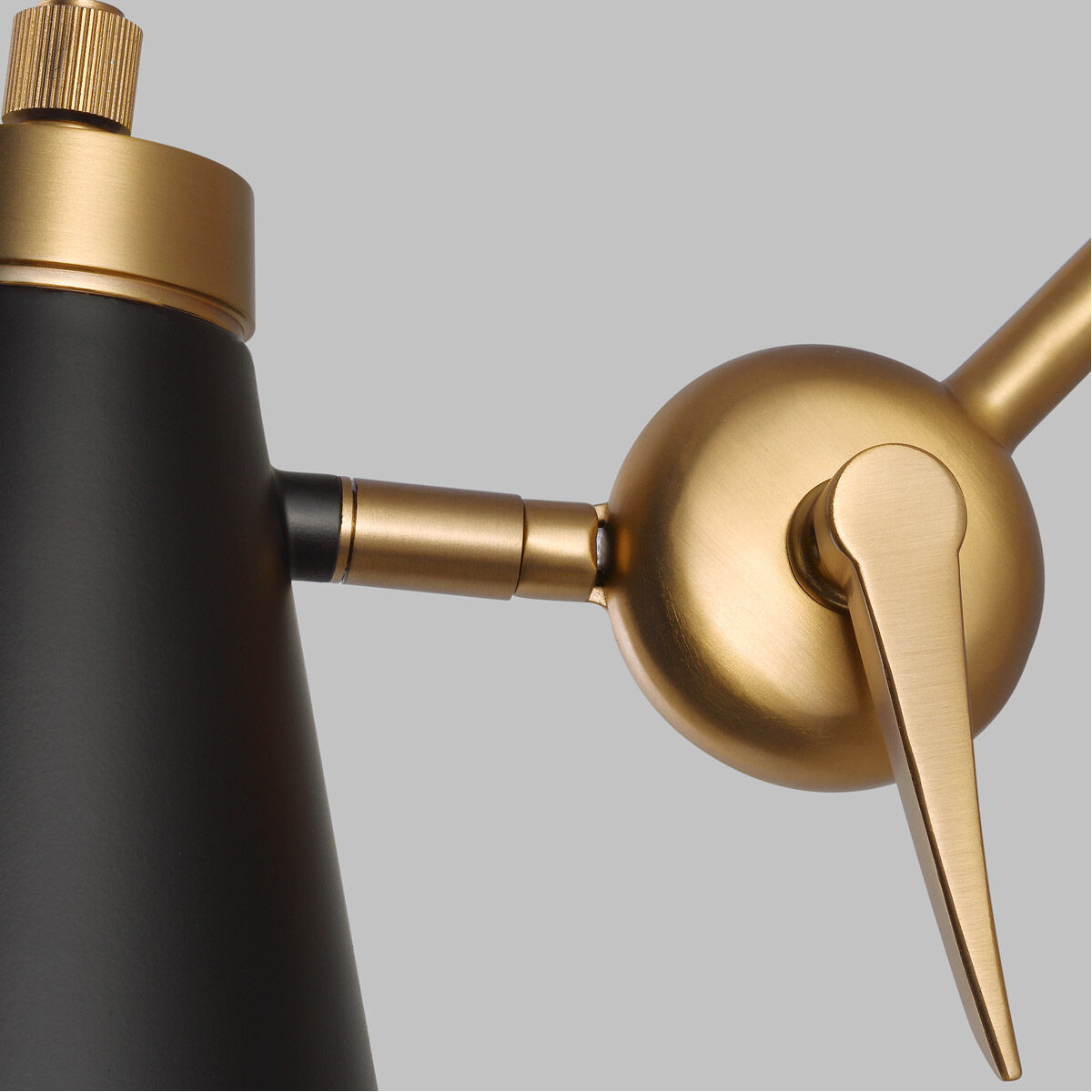 TOB by Thomas O'Brien Signoret Library Sconce Wall Light in Burnished Brass