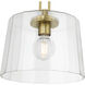Diamara 1 Light 13.75 inch Vintage Brass Pendant Ceiling Light