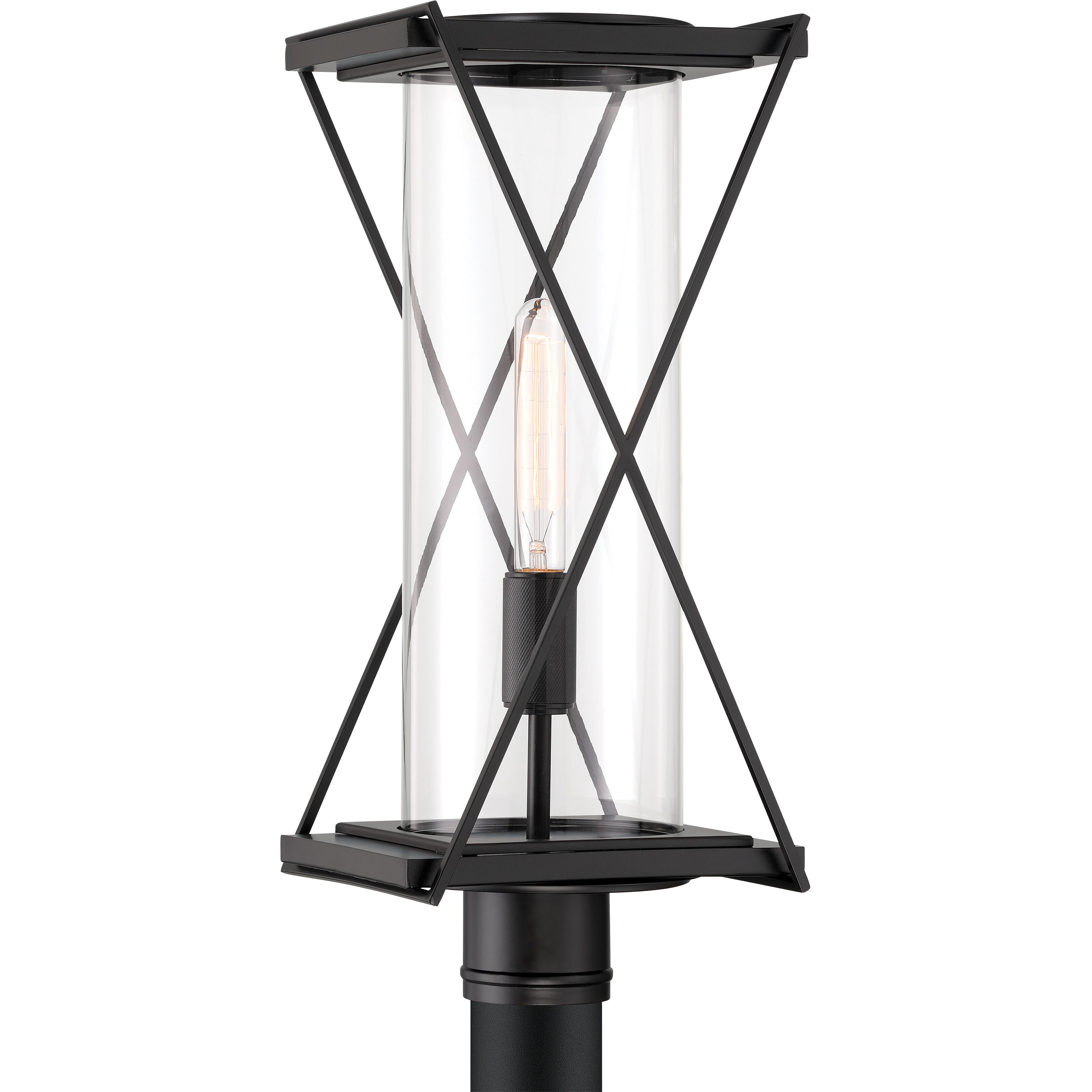 Rockhill 1 Light 21.5 inch Dark Matte Black Outdoor Post Mount