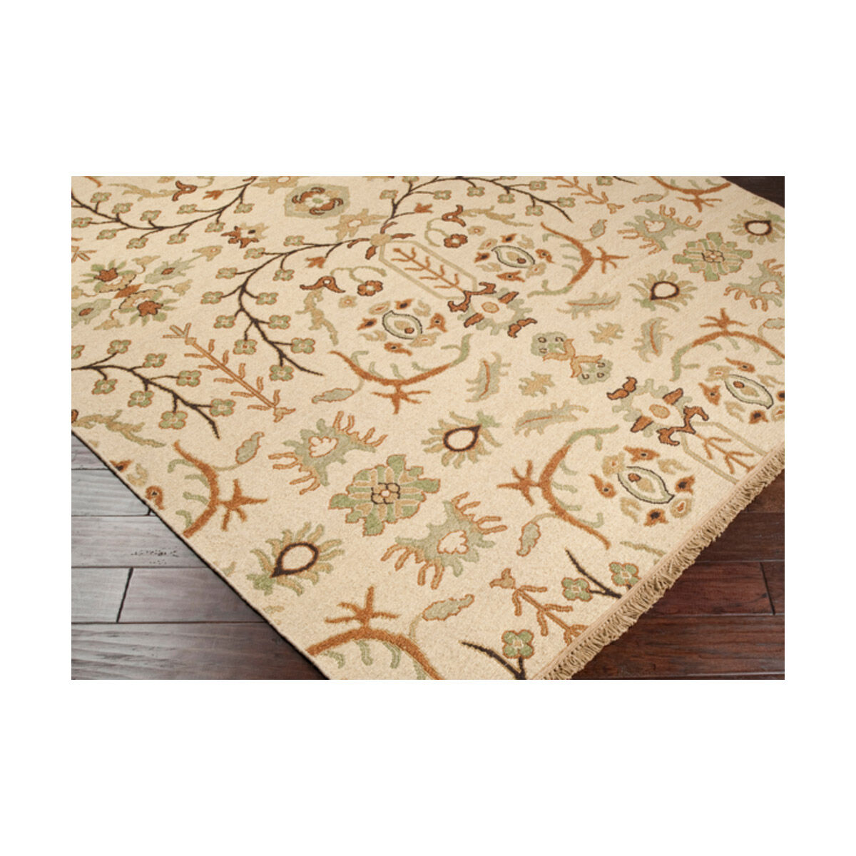 Sonoma 36 X 24 inch Tan/Dark Brown/Burnt Orange/Ivory/Olive Rugs, Wool