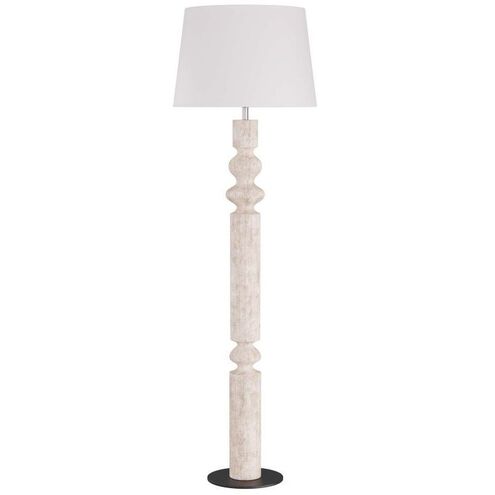 Woodrow Limewash Floor Lamp Portable Light