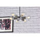 Reyes 6 Light 8.3 inch Chrome Pendant Ceiling Light