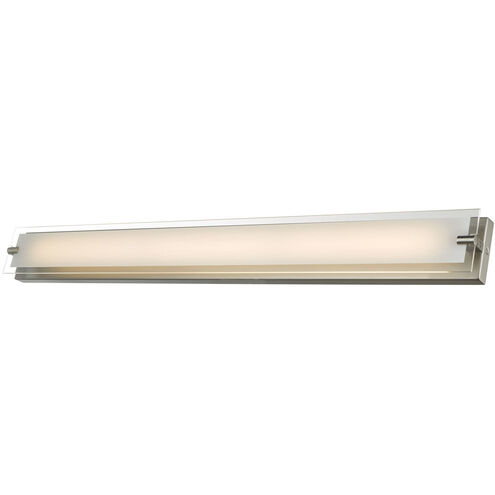 Blaze LED 40.2 inch Brushed Nickel Bath Vanity Light Wall Light