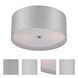 Silvain 2 Light 14 inch Chrome Flush Mount Ceiling Light