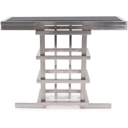 Metropolis Black/Silver Console Table