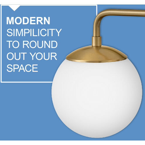 Julep LED 24 inch Lacquered Brass Bath Light Wall Light